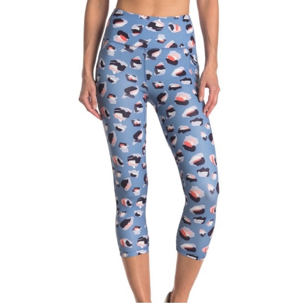 Gottex Blue Abstract Pattern Capris